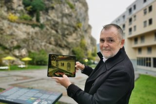Jean-Marie Bucher, le concepteur de l'application de réalité augmentée ARcheoSion